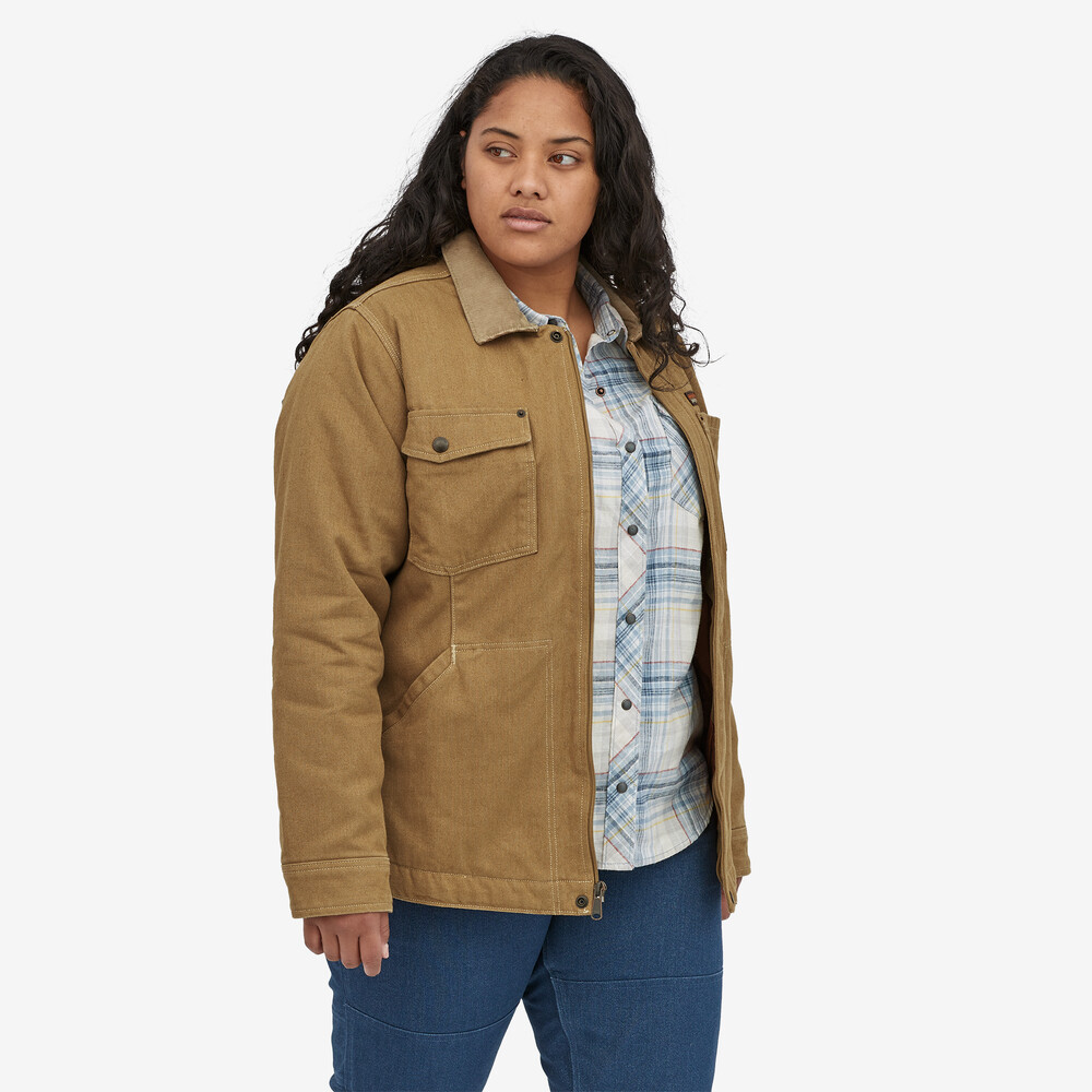 Iron Forge Damen-Scheunenmantel aus Hanf-Canvas