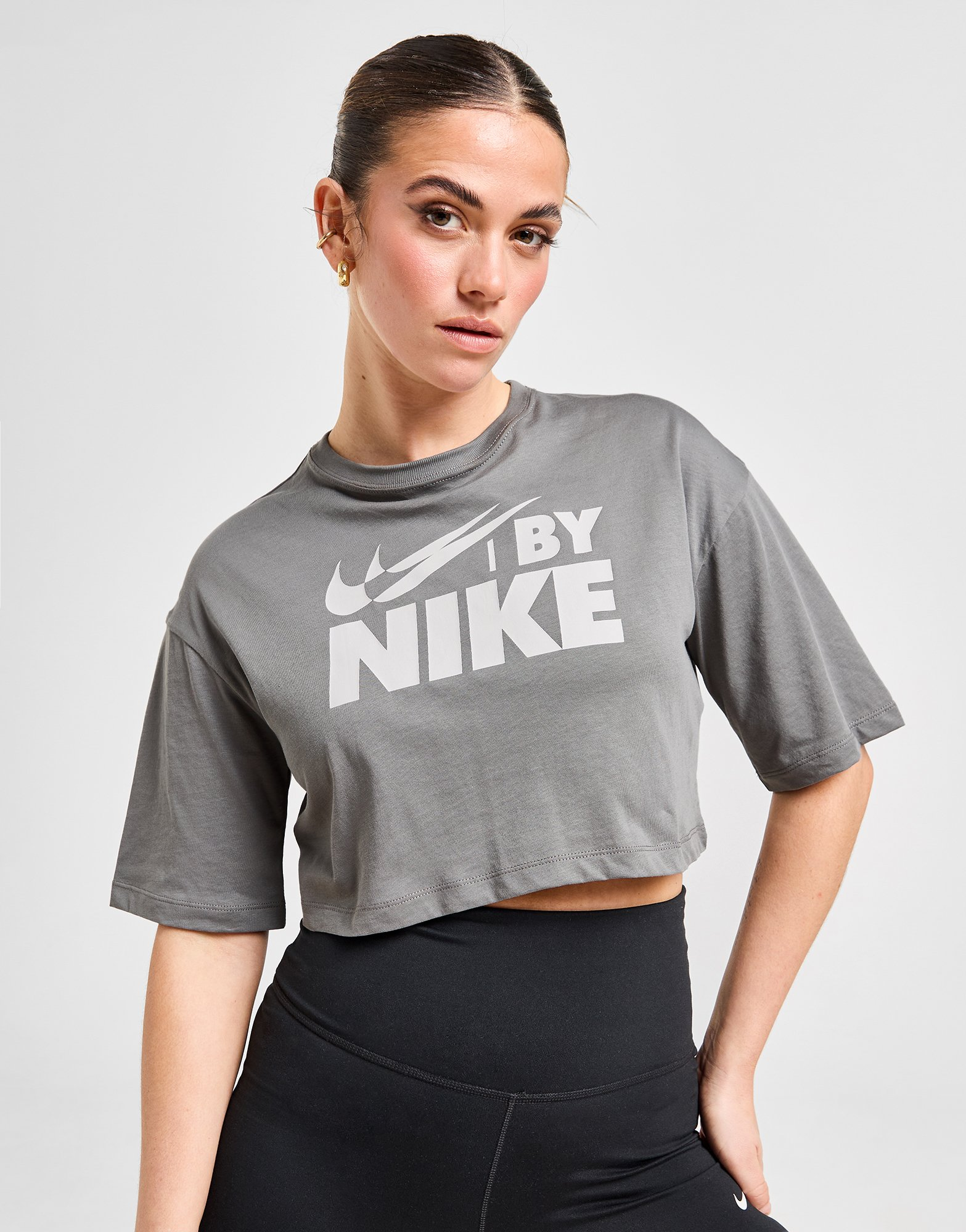 Nike T-Shirt Crop Swoosh Femme
