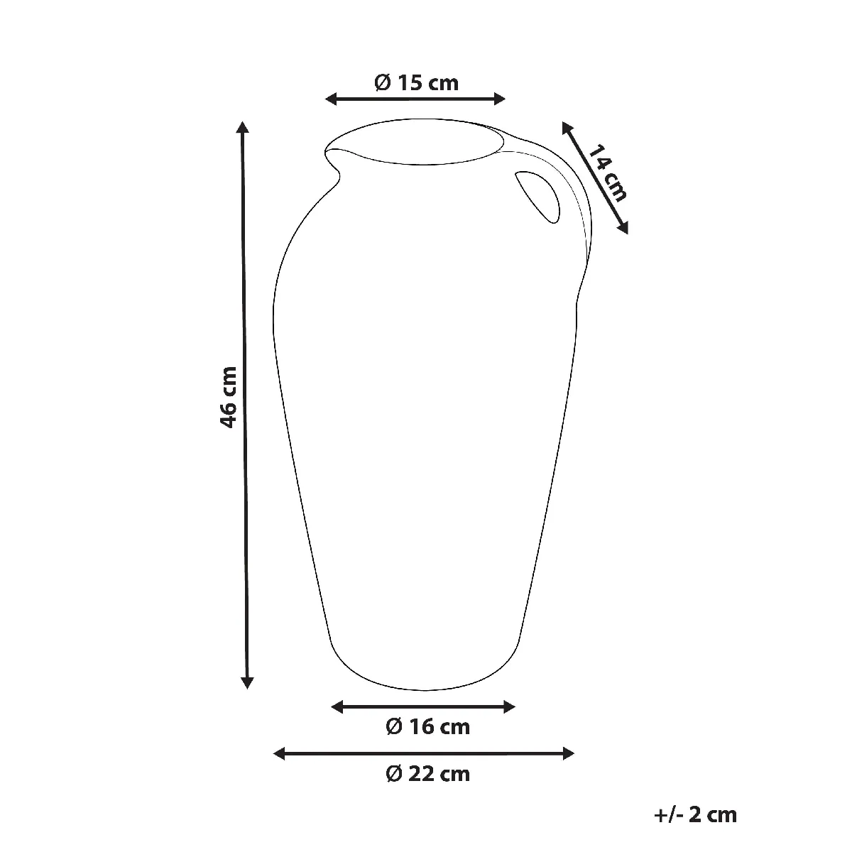 Beliani Vase Taiping - Céramique