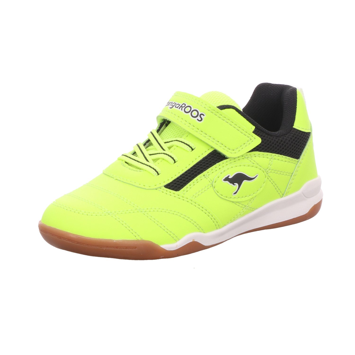 KangaROOS Kinder-Indoorschuh-Sportschuh-Hallenschuh Backyard 2.0 EV Gelb-Schwarz