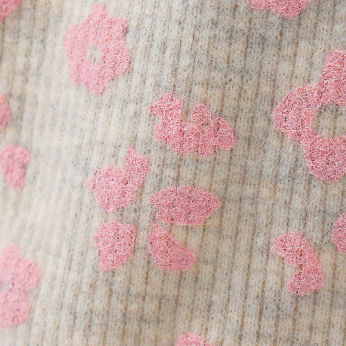 Topomini Baby Leggings mit Ripp-Struktur hellgrau / rosa