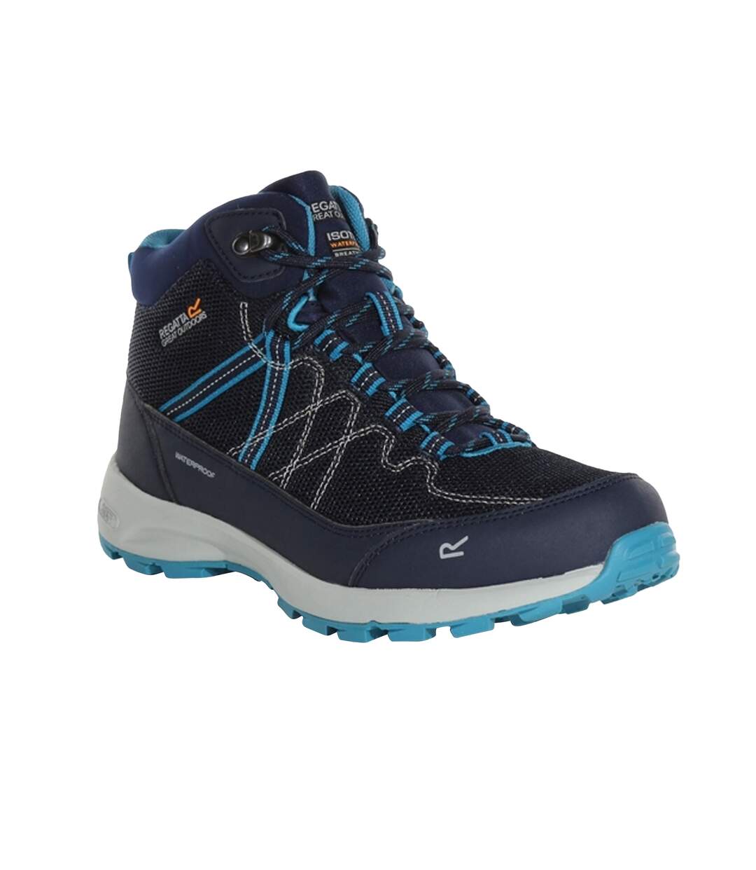 Regatta - Bottines de marche SAMARIS LITE - Femme (Bleu marine / Bleu clair vif) - UTRG5897
