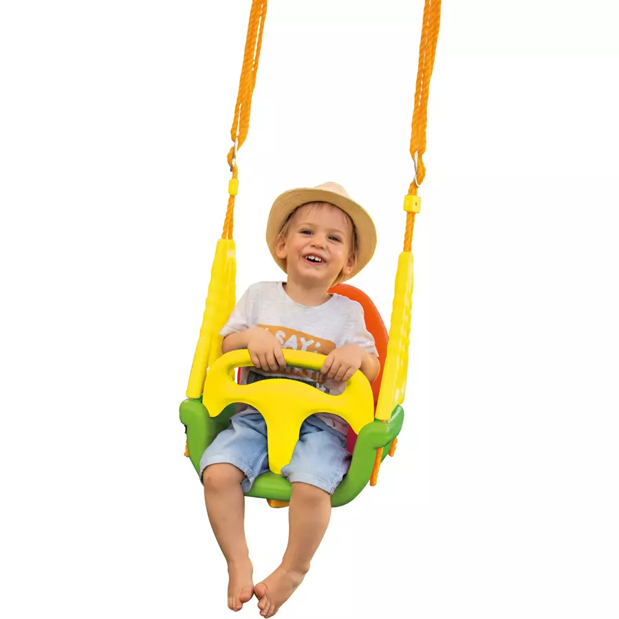 beluga Baby- und Kinderschaukel Swingolino 3 in 1 grüngelb