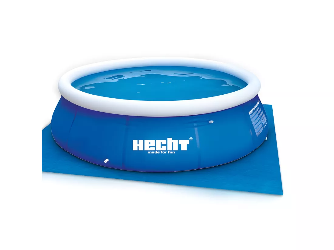 Hecht 016123 Tapis de sol Bâche de piscine robuste mesurant 309x309cm pour une plus longue durée de vie de votre piscine