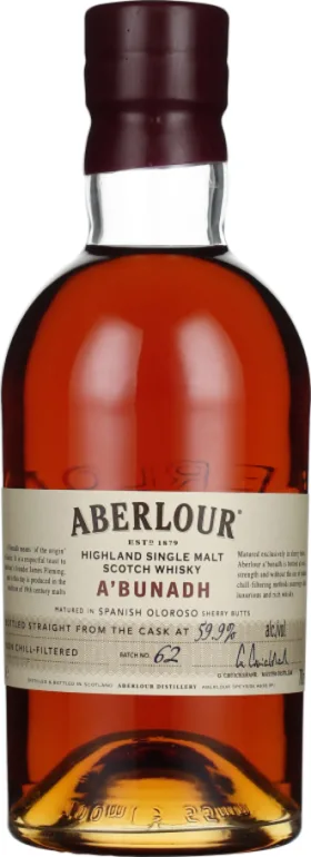 ABERLOUR A'BUNADH BATCH 62 70CL