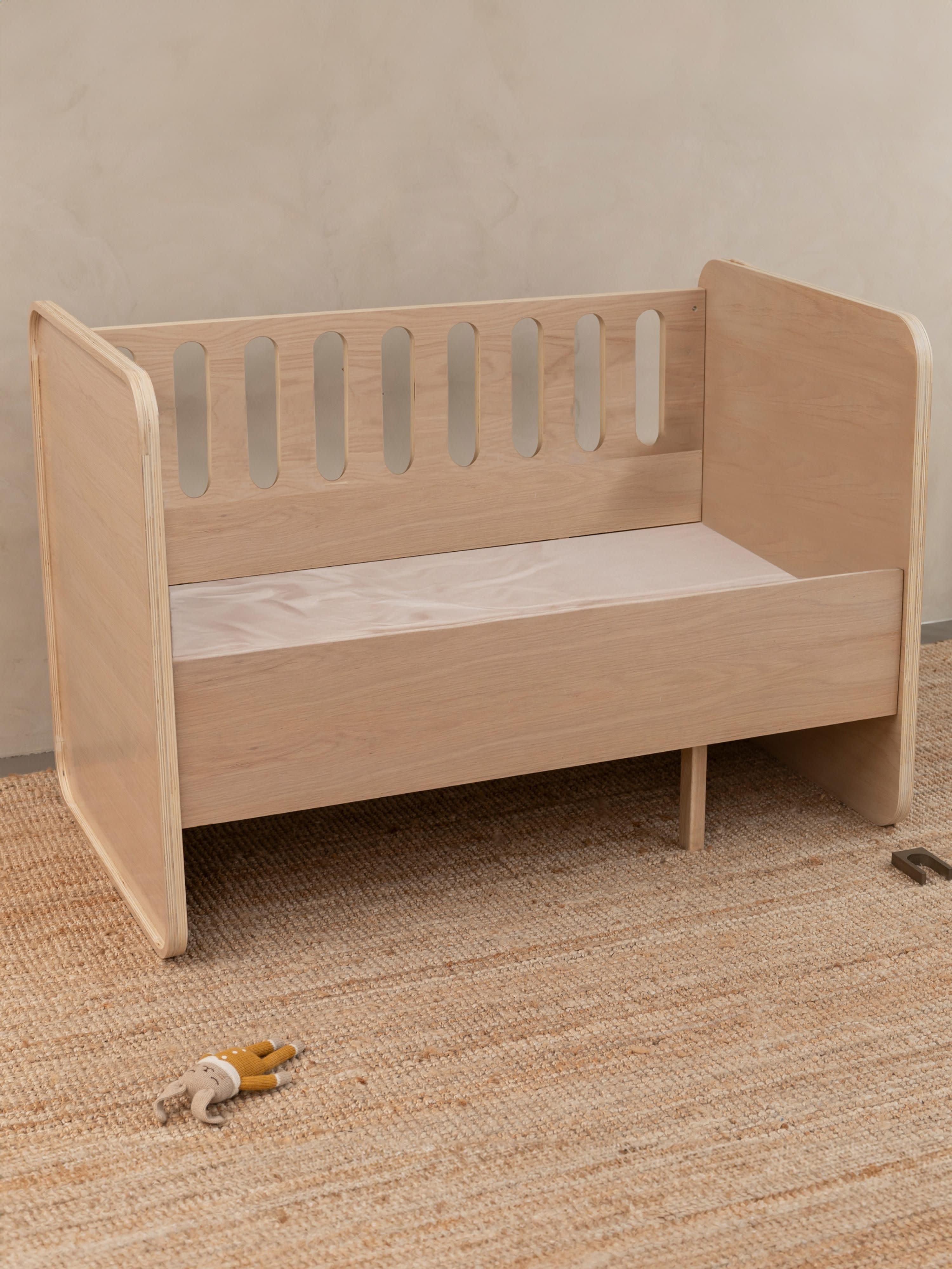 Babybedje met verlenging tot peuterbed, 70 x 120/160 cm