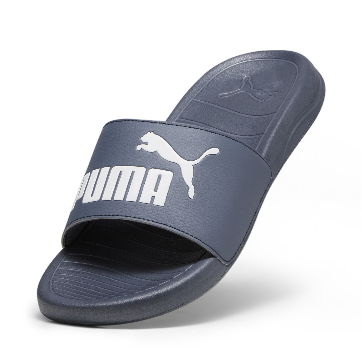 PUMA Popcat 20 Slippers Donkerblauw Wit