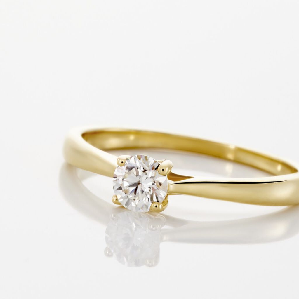 Bague Solitaire Aphrodite Or Jaune Diamant