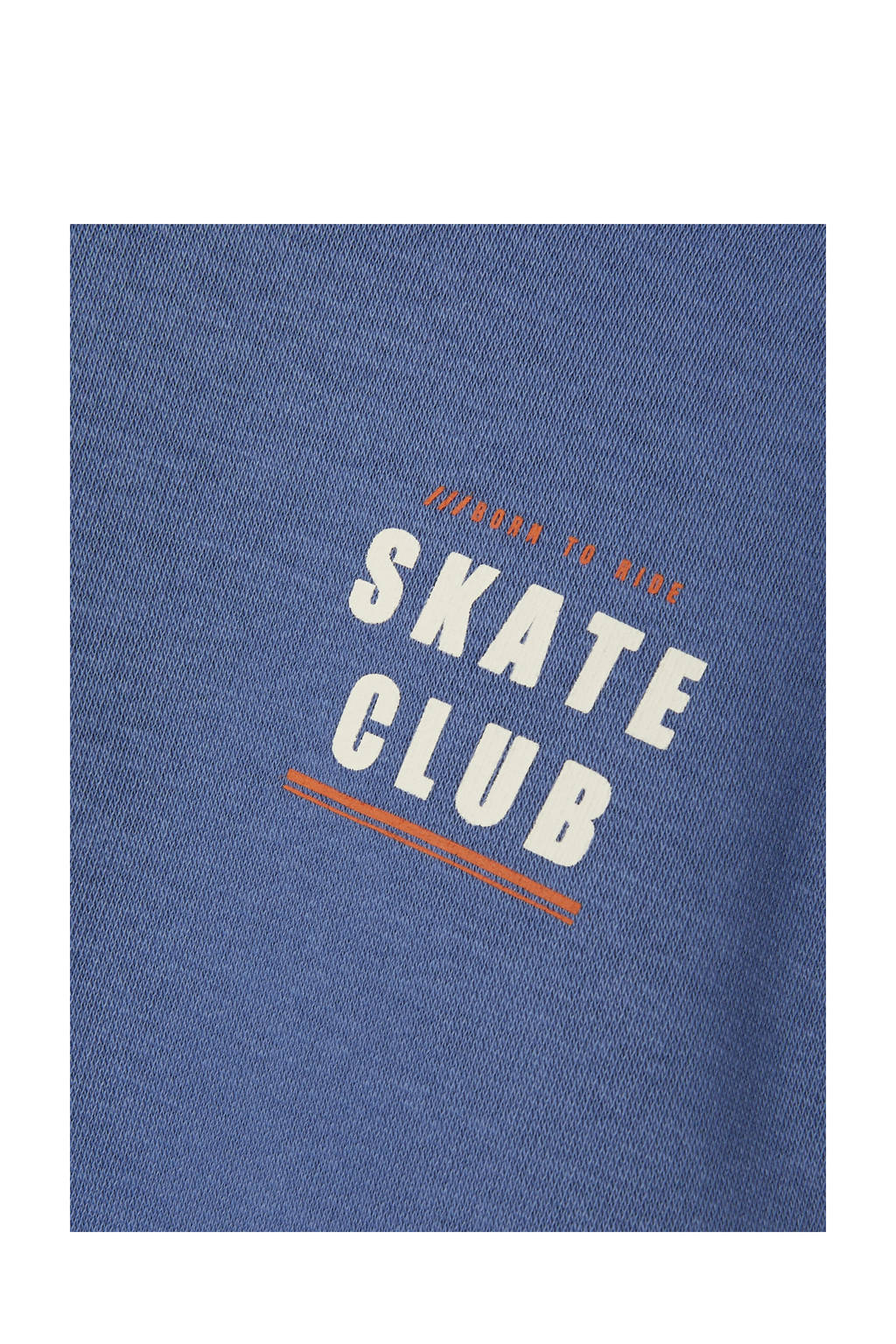 NAME IT sweater NMMOTTO met backprint blauw