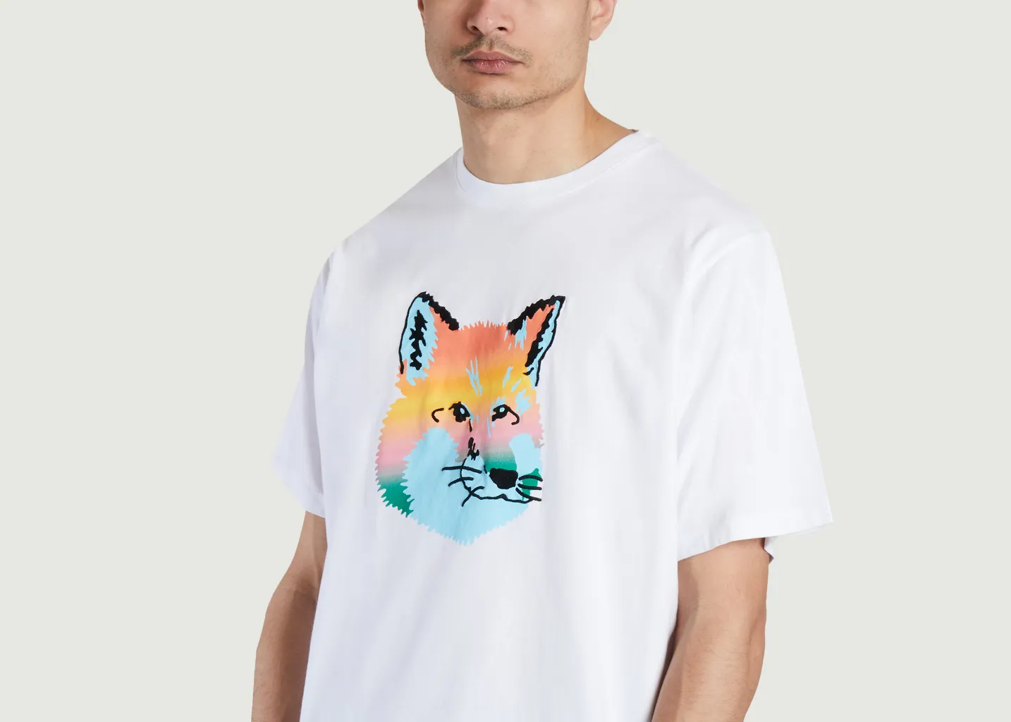 T-shirt ample imprimé renard Maison Kitsuné