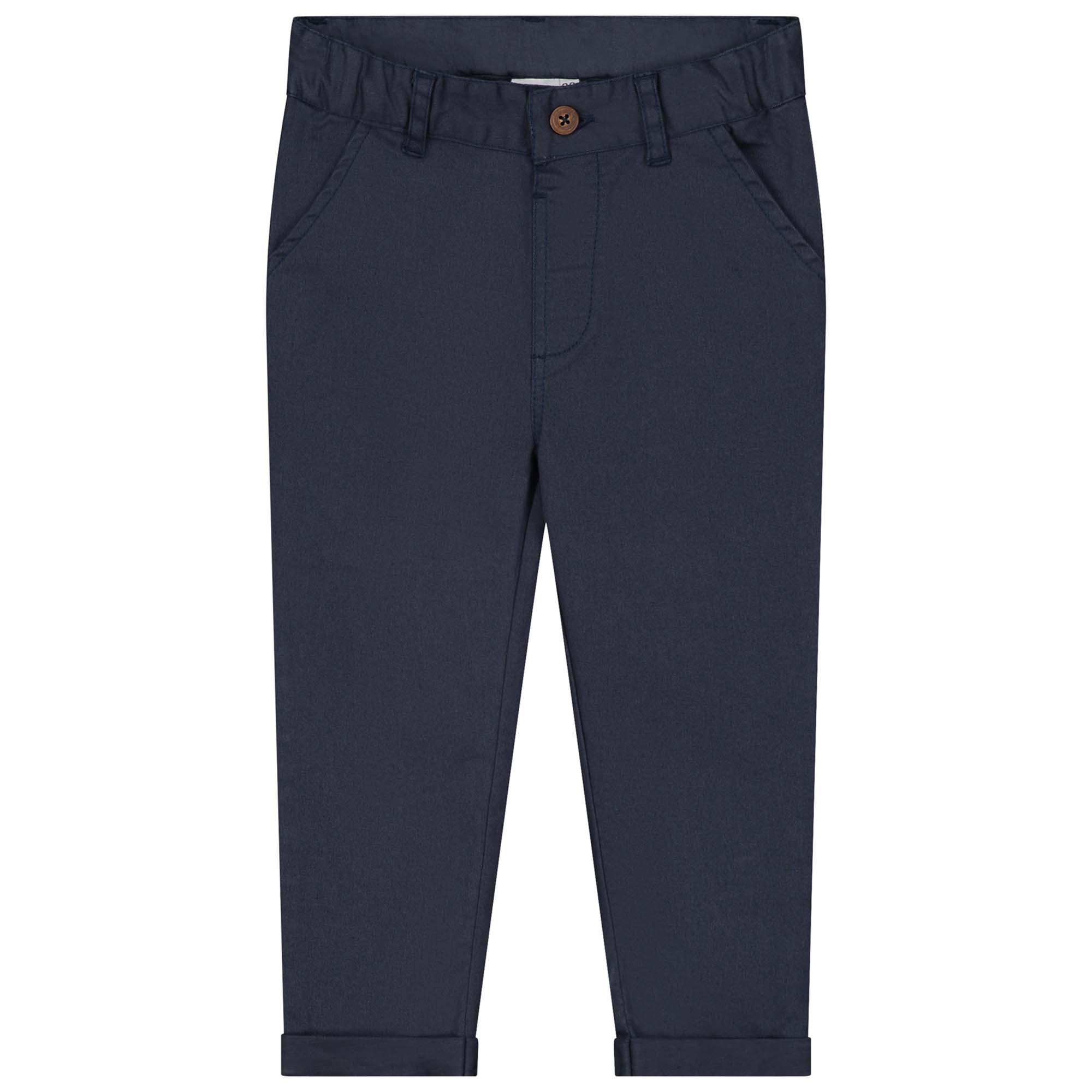 Prénatal baby broek  effen blauw