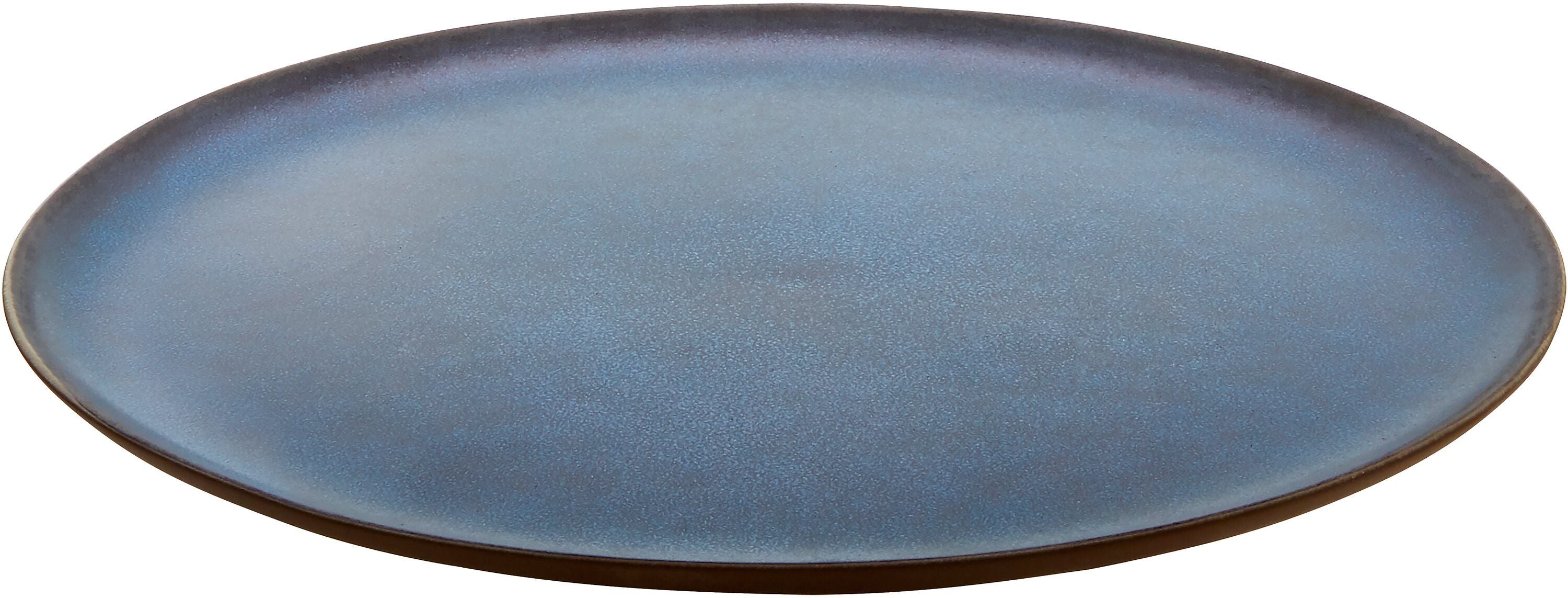 RAW MIDNIGHT BLUE Speiseteller - Blau / H: 2.0 cm