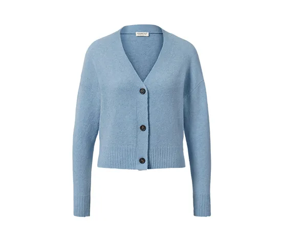 Grobstrick-Cardigan, blau