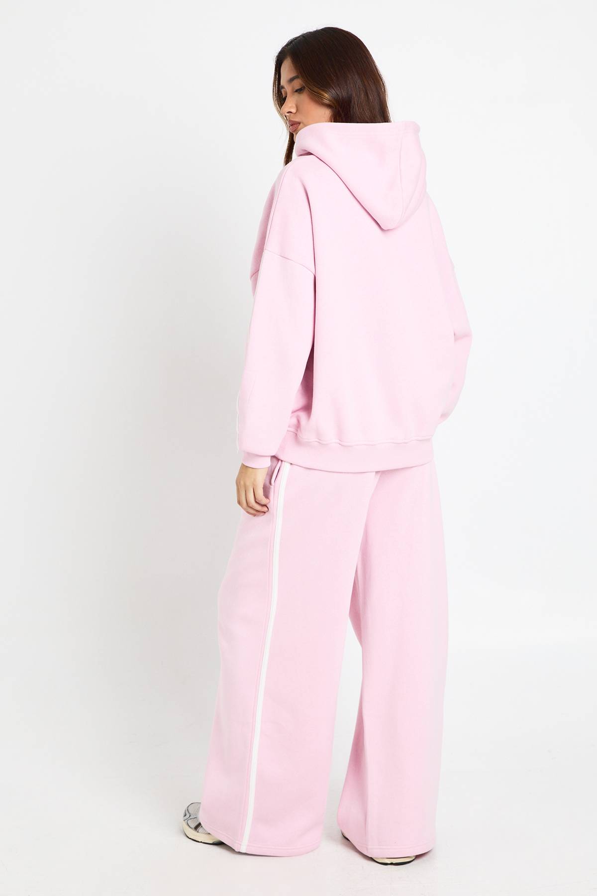 boohoo Survêtement à Casynthétiqueche Jambes Droites avec Bandes Latérales