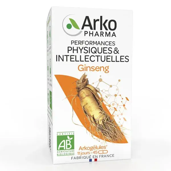 Arkopharma Arkocaps Ginseng Orgânico 45 cápsulas