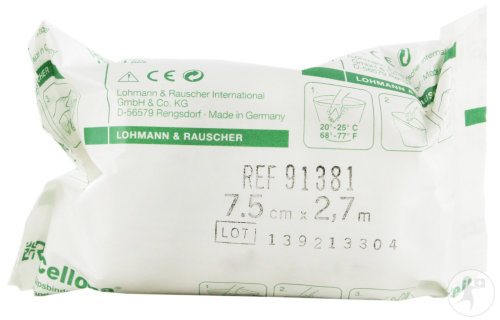 Lohmann & Rauscher Cellona Bande Plâtrée 7,5cmx2,7m 1 Pièce (91381)