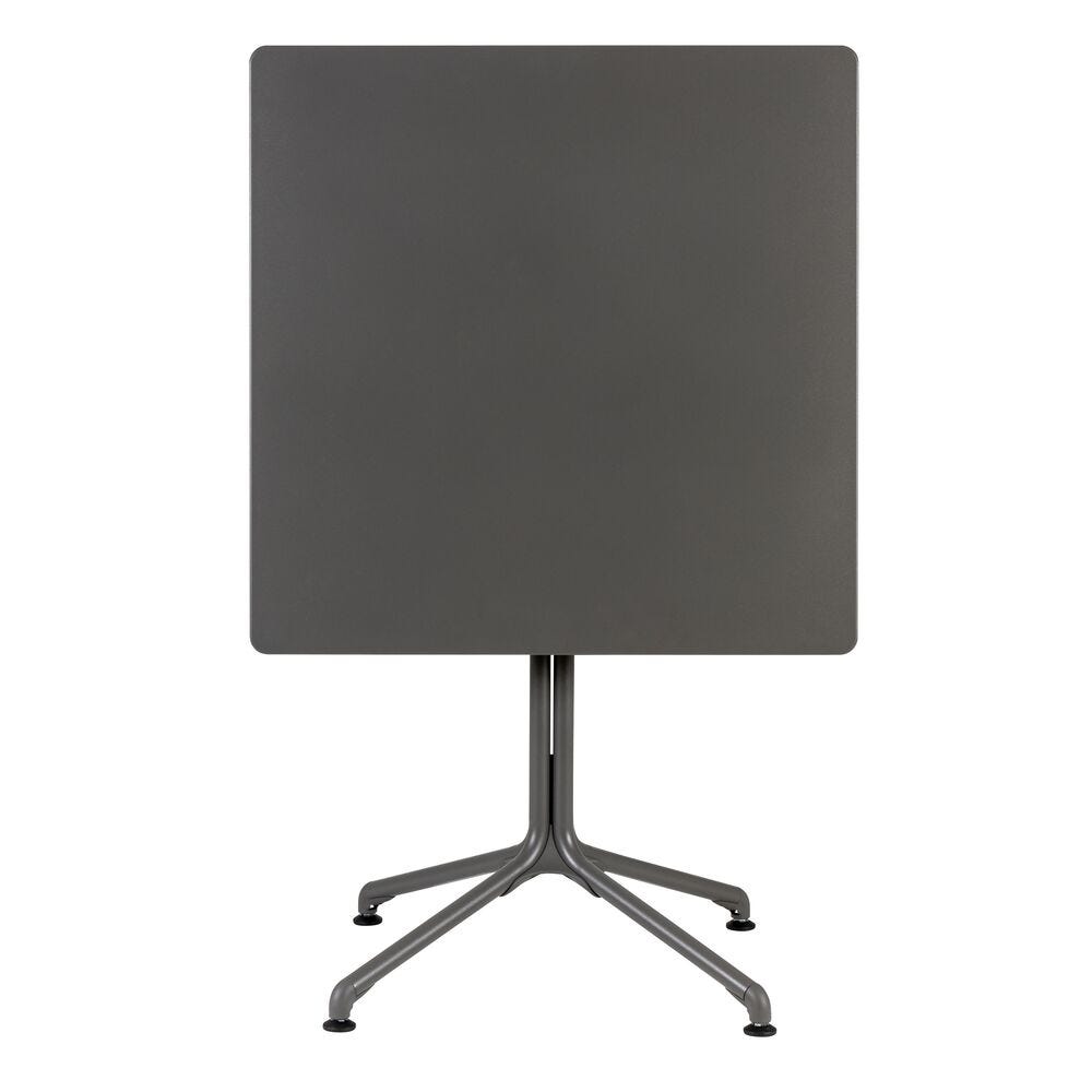 Quadratische Tischplatte, 69 cm Größe Horizon Stahl Grau Titane