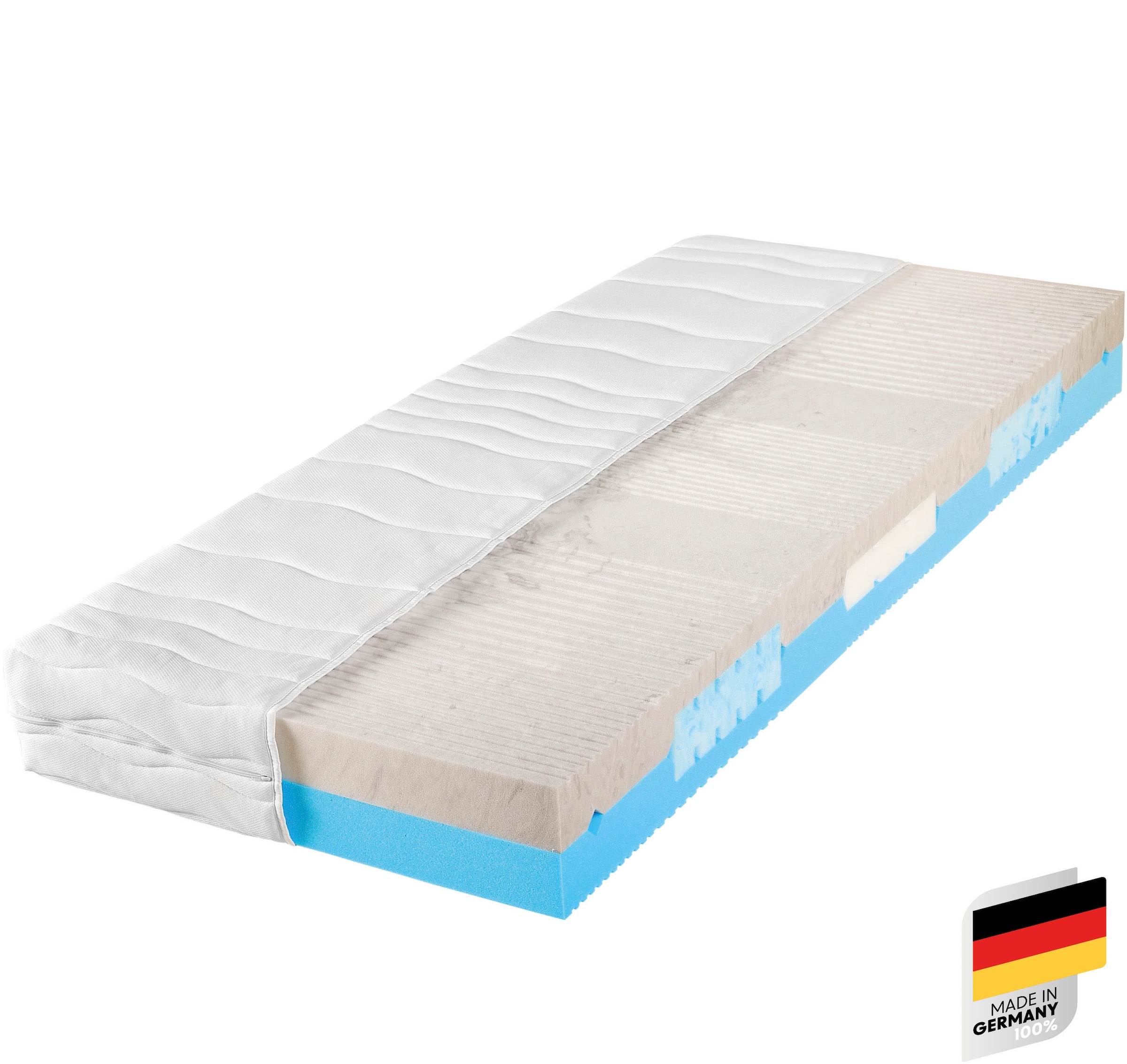 Beco Komfortschaummatratze »2 Dreams, Wendematratze mit 2 unterschiedlich festen Liegeseiten« 21 cm hoch Raumgewicht: 35 kg/m³ 1 Stk. tlg. Matratze in 90x200 cm und weiteren Grössen, mit Gelschaumeinlagen
