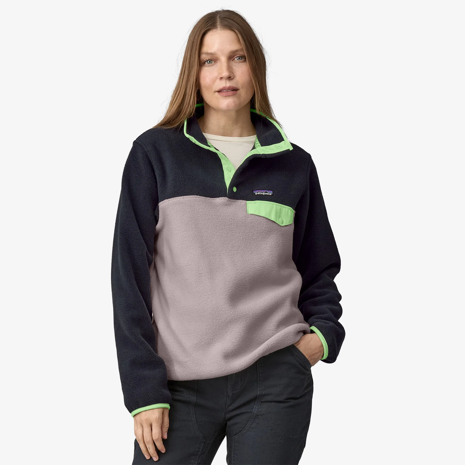 Patagonia W'S Lw Synch Snap-T P/O Echo Purple