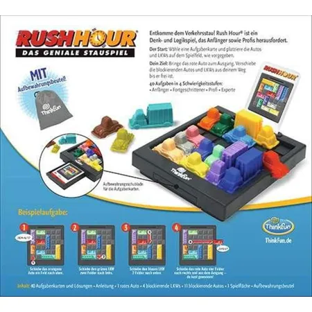 ThinkFun Rush Hour - Das geniale Stauspiel und bekannte Logikspiel