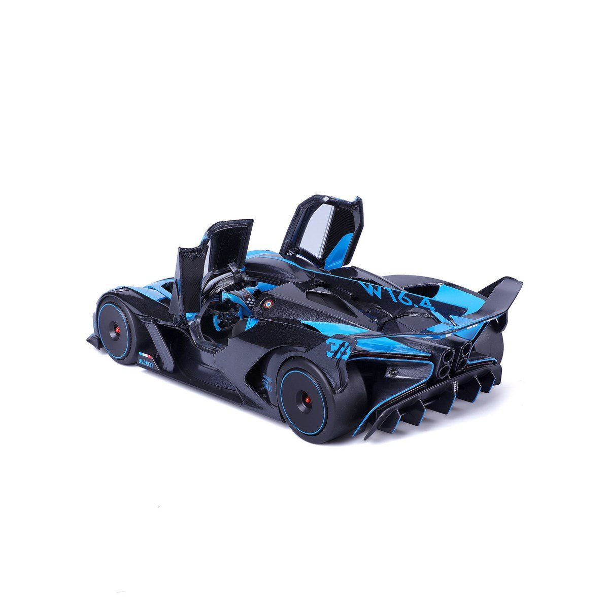 Voiture de course Bugatti bleue 1/18