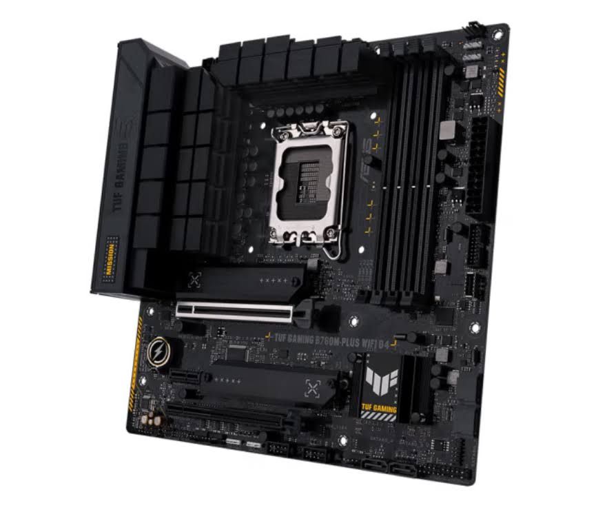 Asus TUF B760M-PLUS WIFI D4 Gaming Desktop Motherboard