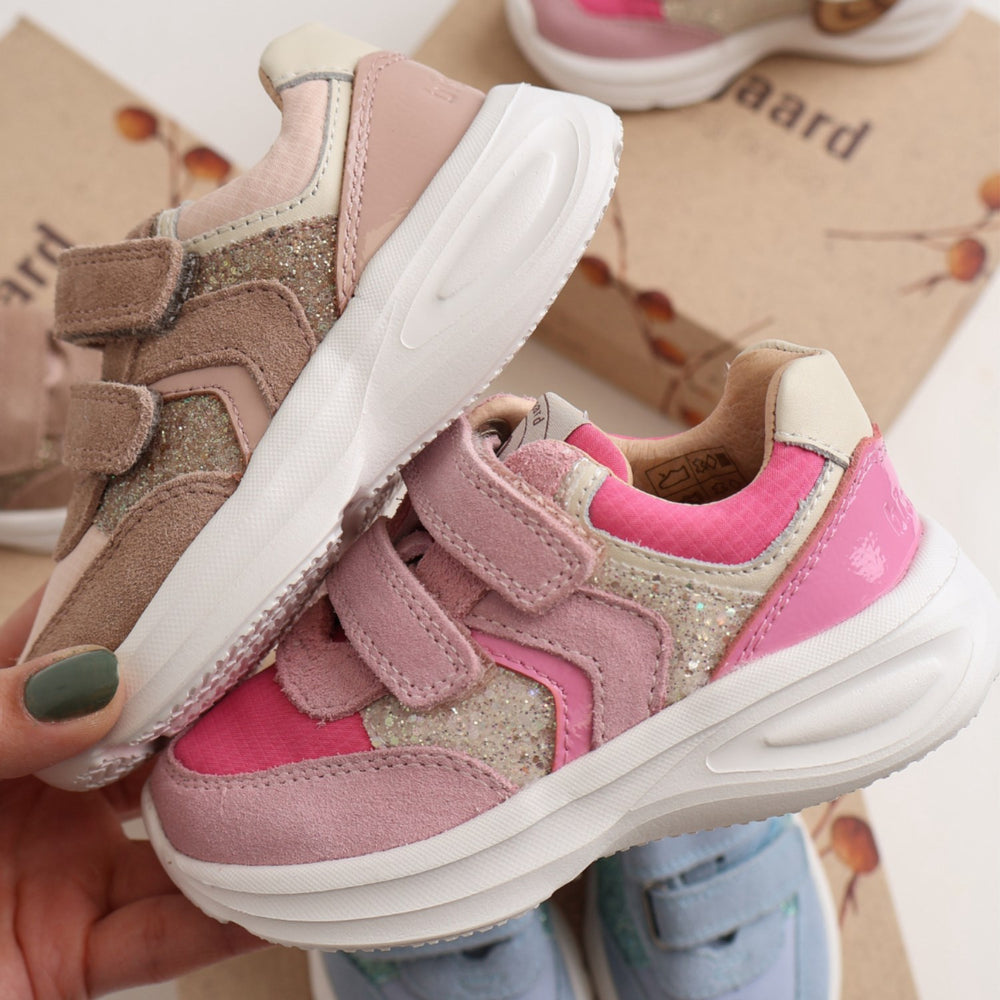 Køb Bisgaard Blush Glitter Yuki Glitter Velcro Sko