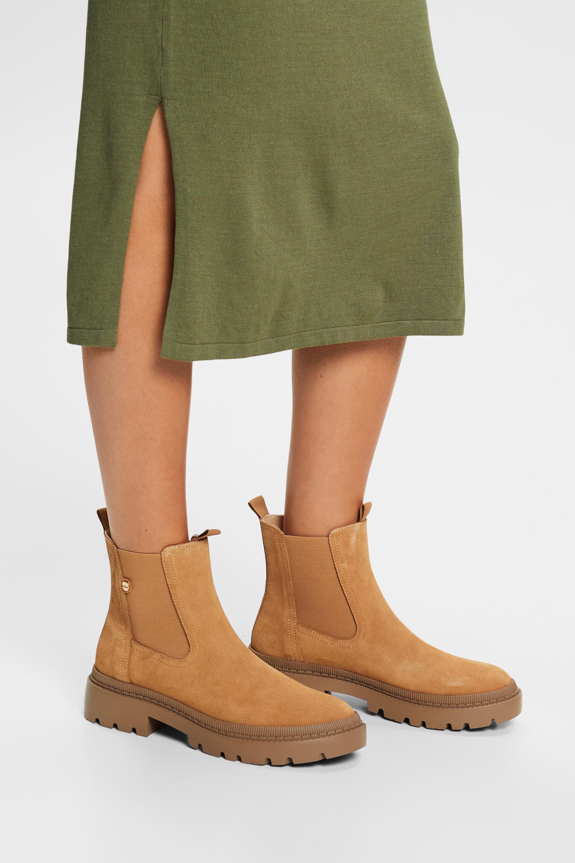Bottes en daim véritable
