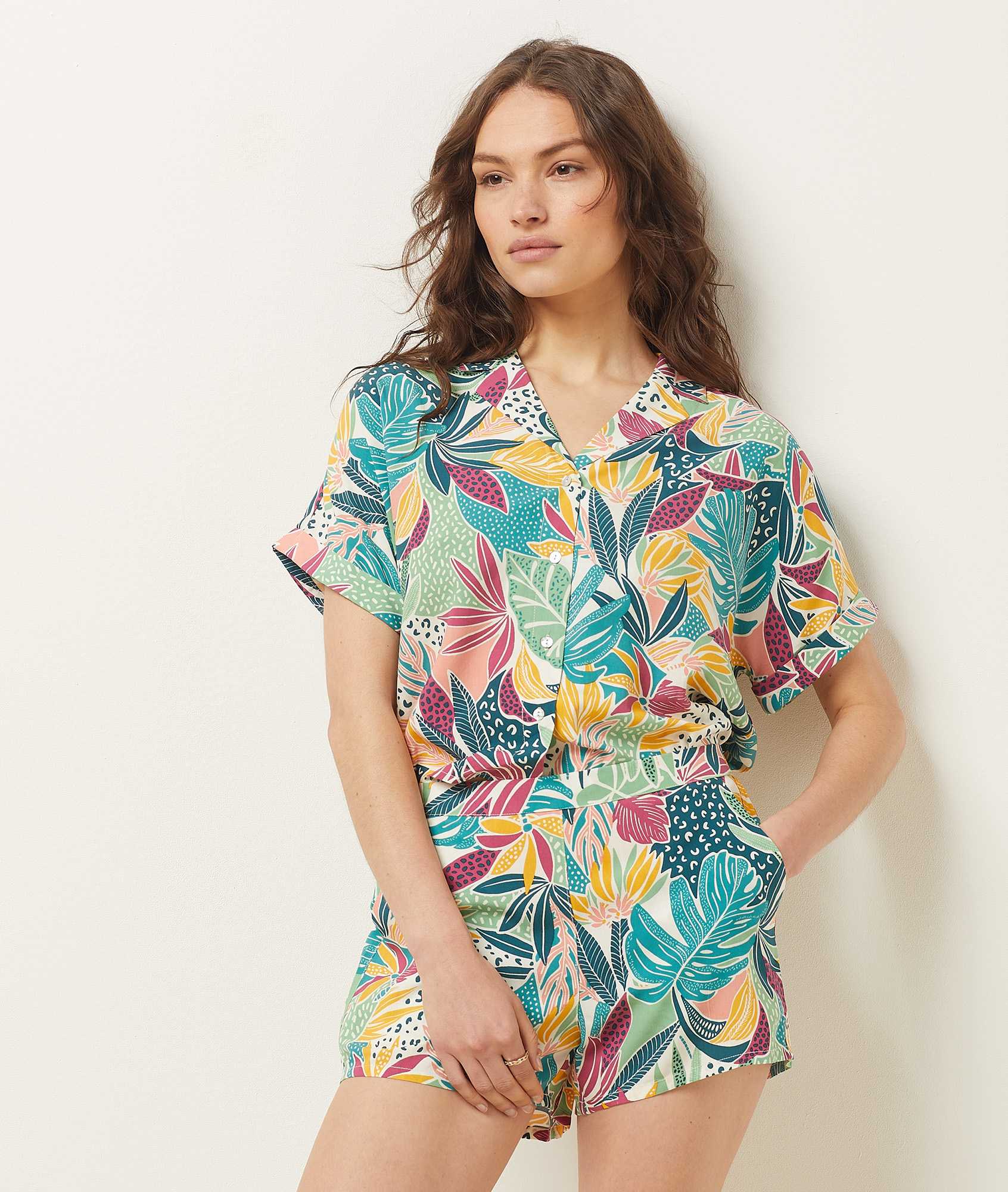 Chemise de pyjama imprimée