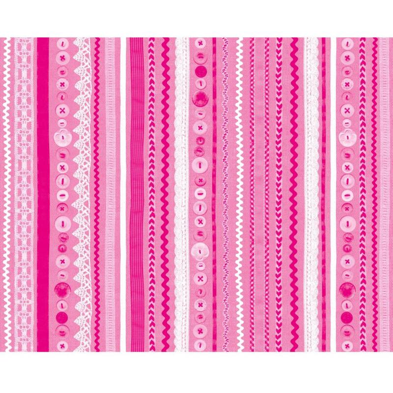 * 593 - Pochette 20 feuilles Décopatch - Rose