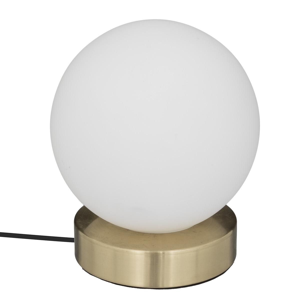 LAMPE BOULE DRIS DORE H.16CM