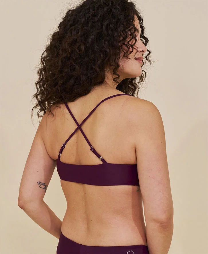 Cartel Copenhagen Sanur bandeau justerbar bikini top Deep