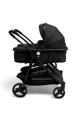 Beemoo Move Twin 2-in-1 Søskenvogn, Black