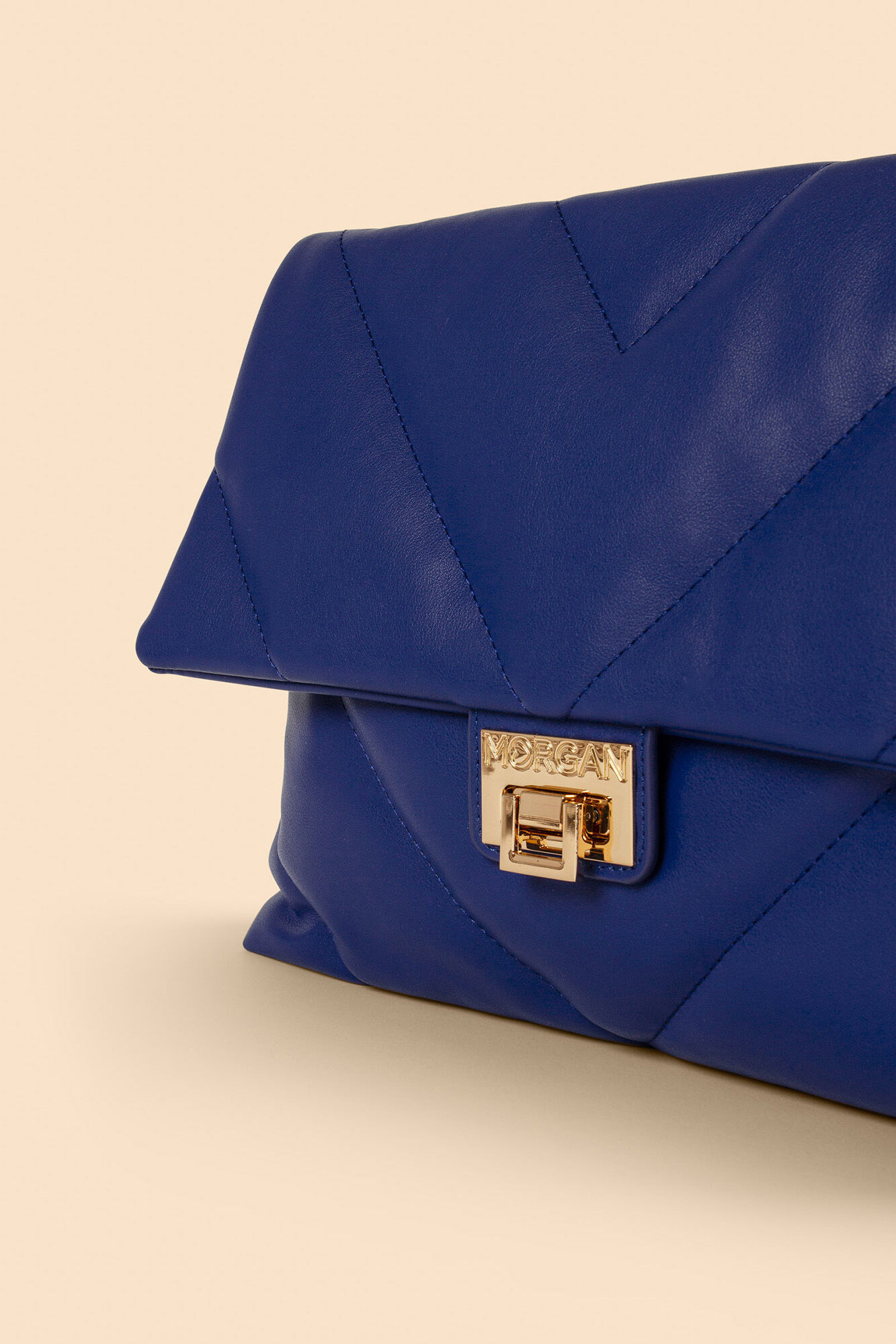 Bolsa retangular acolchoada - Azul