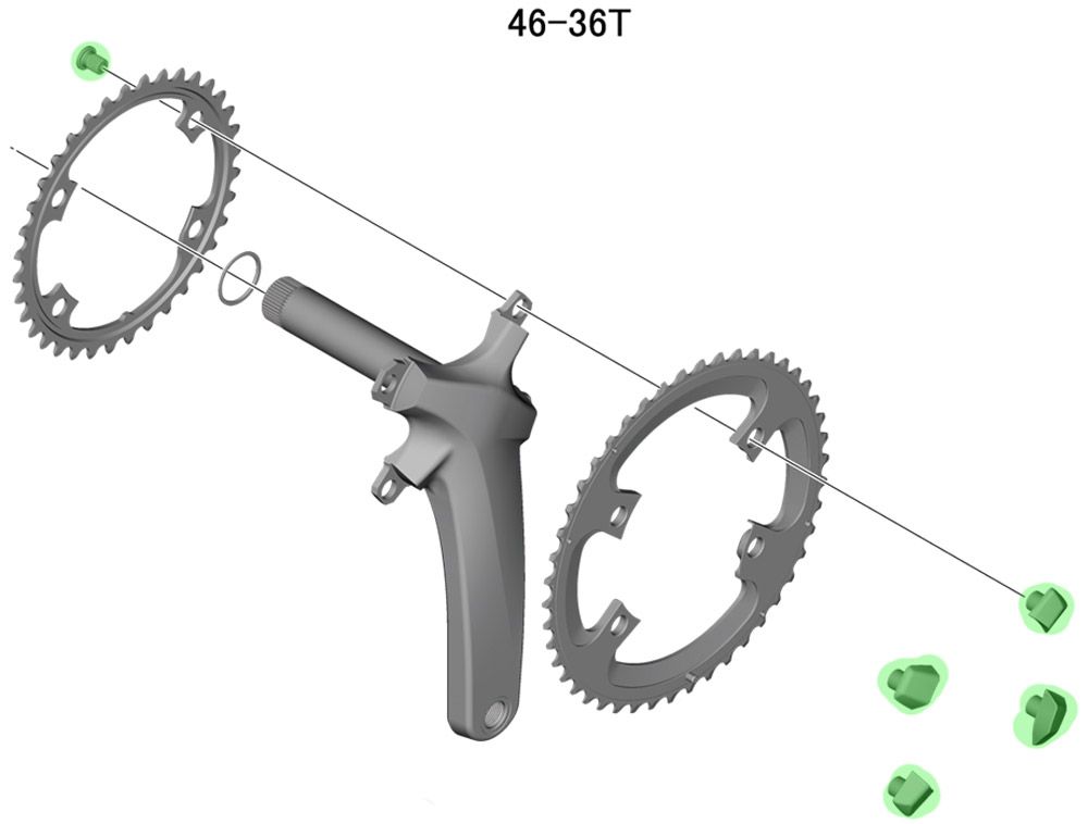 Shimano ULTEGRA Kettenblattschrauben für FC-R8000 (4 Stück) kaufen | Bike-Discount