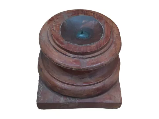 Chandelier en bois marron 26x26x23h