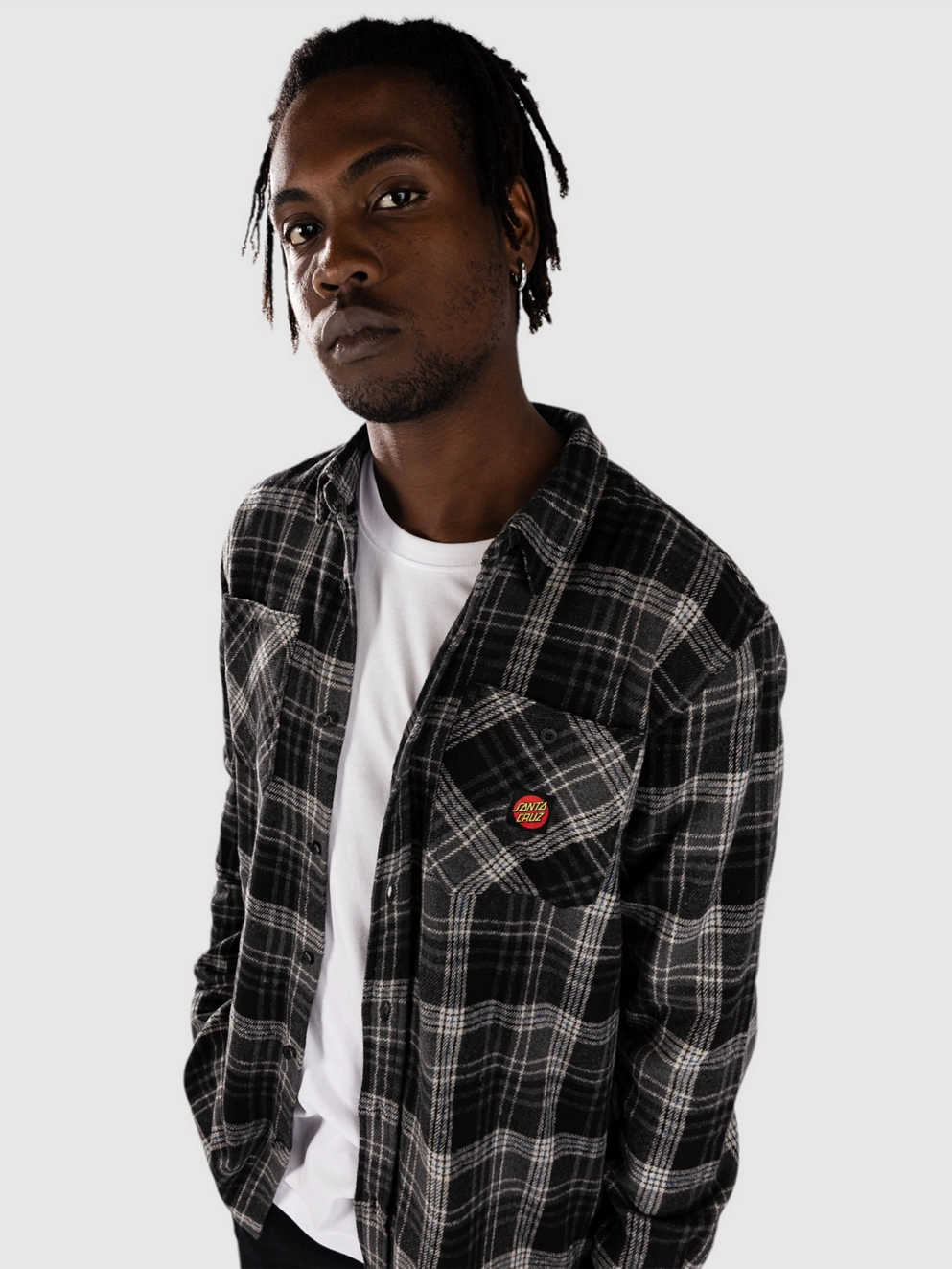 Santa Cruz Apex Shirt black check