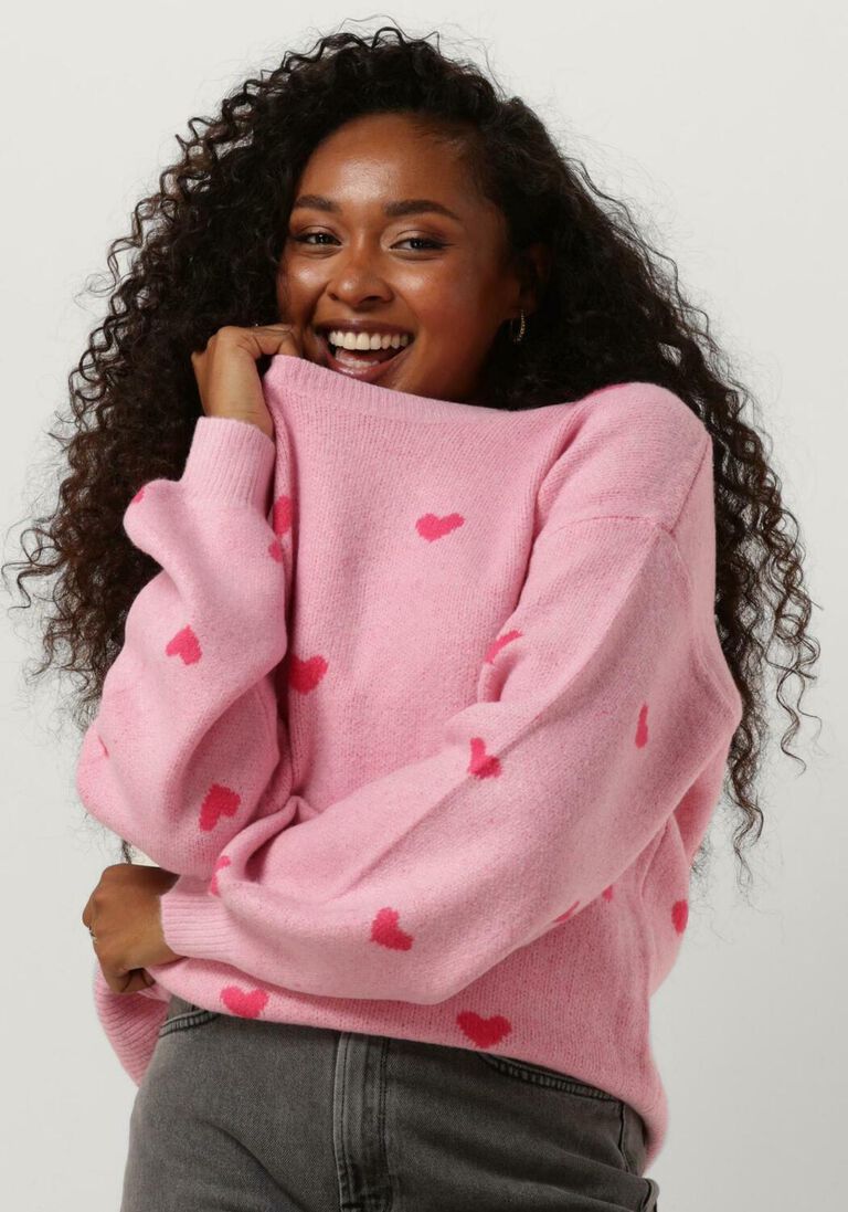YDENCE lichtroze ydence trui knitted sweater luv