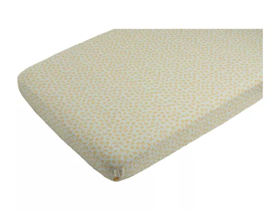 Lot de 2 draps housse bébé en coton bio blanc