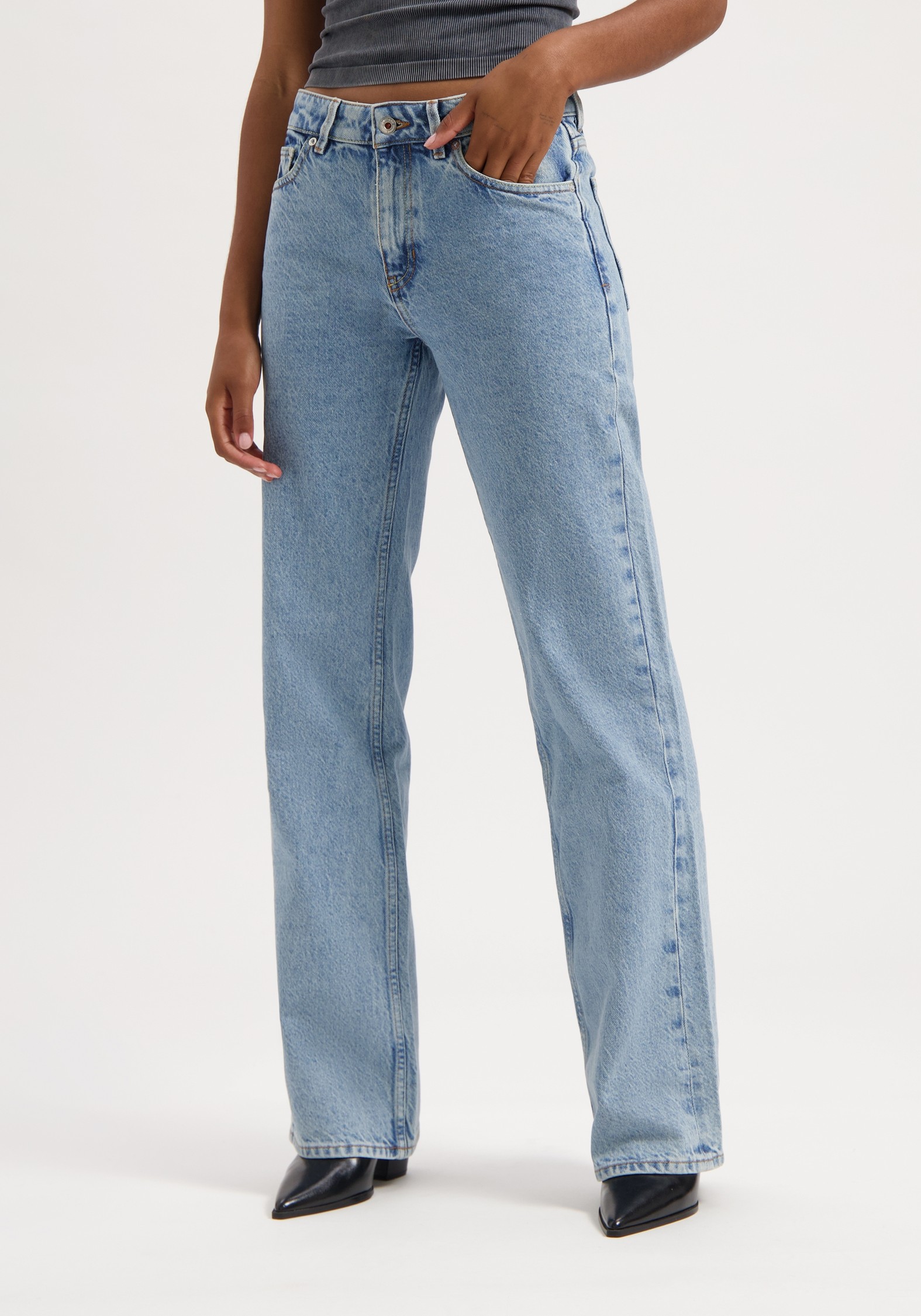 Kuyichi Damen-Jeans Lena Loose Heritage Blue