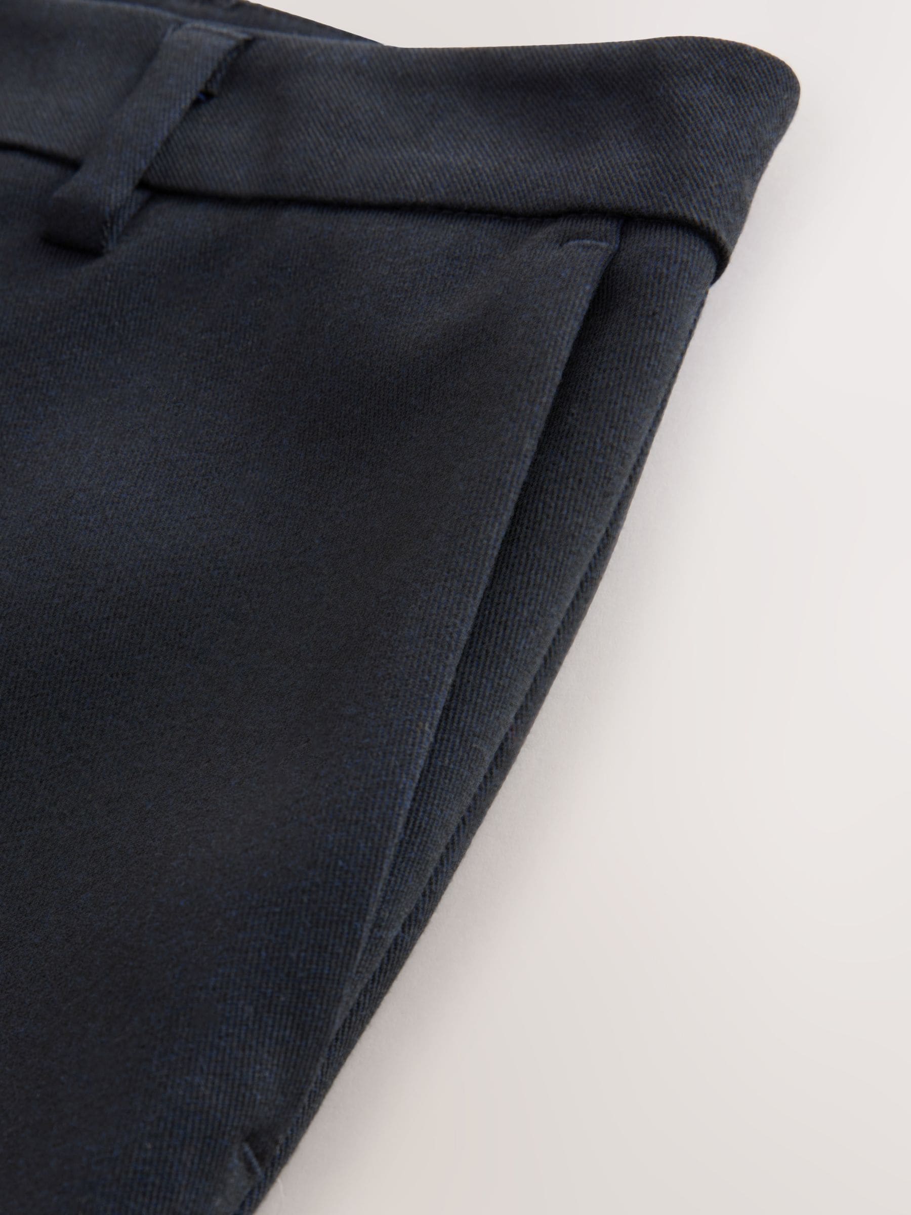 Marineblauw - Op maat gesneden smalle broek