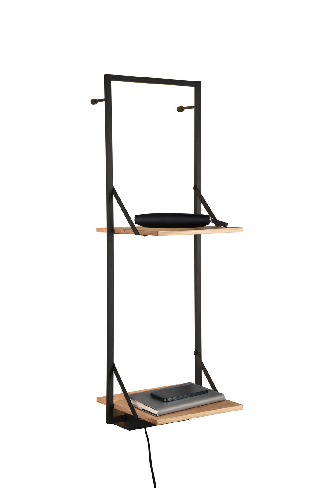 LED-Regal Leonie 30 x 90 cm Artisan-Eiche/schwarz
