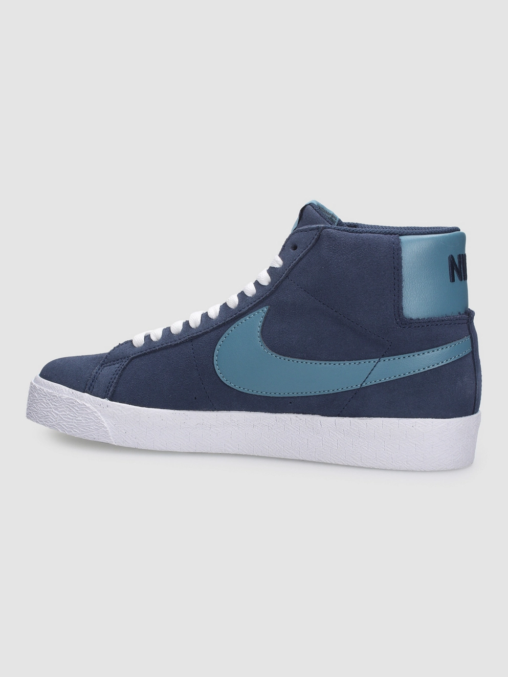 Nike Zoom Blazer Mid Skate Shoes midnight navy/noise aqua