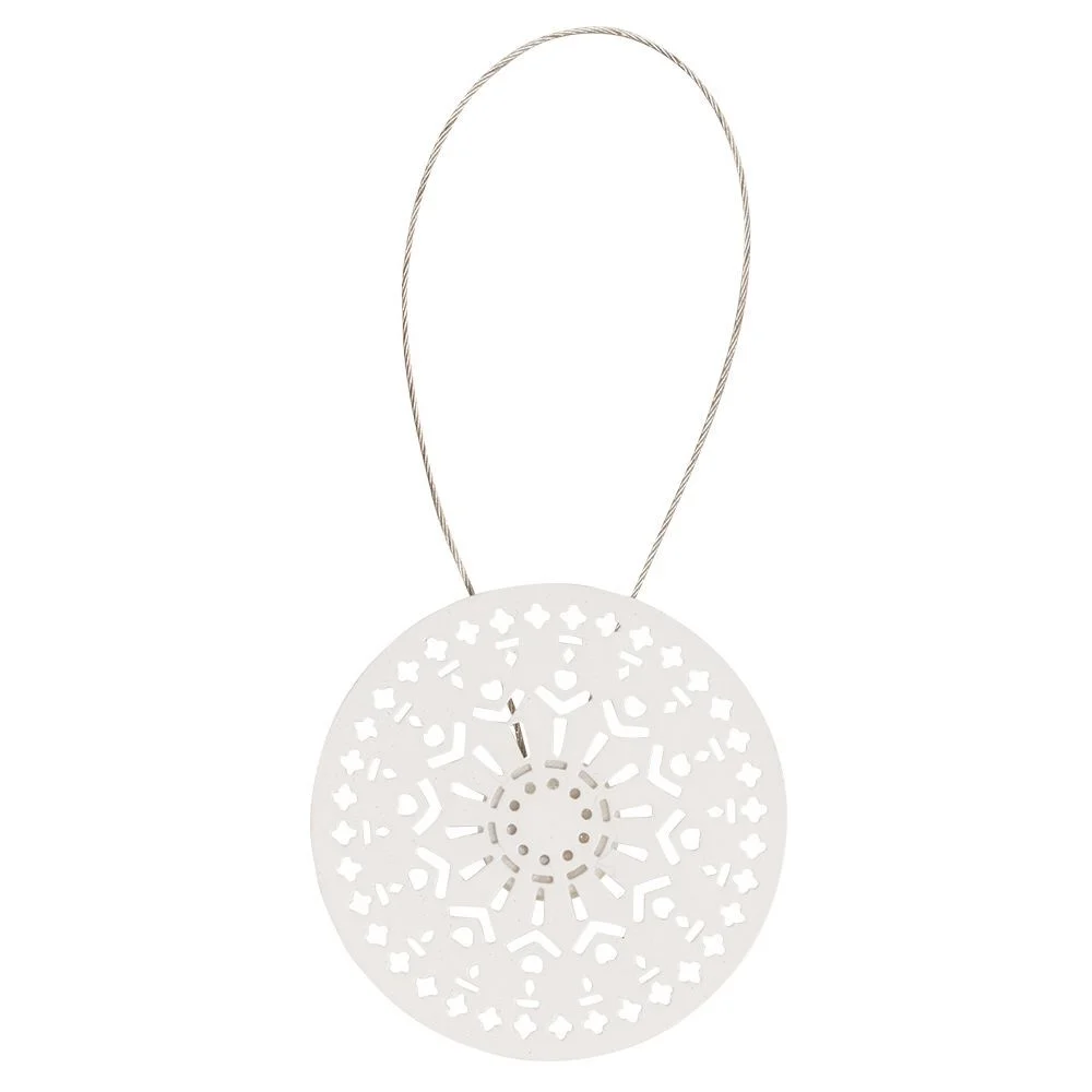 Embrasse aimantée kaléidoscope blanc