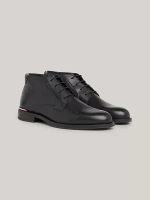Botas de couro de cano baixo