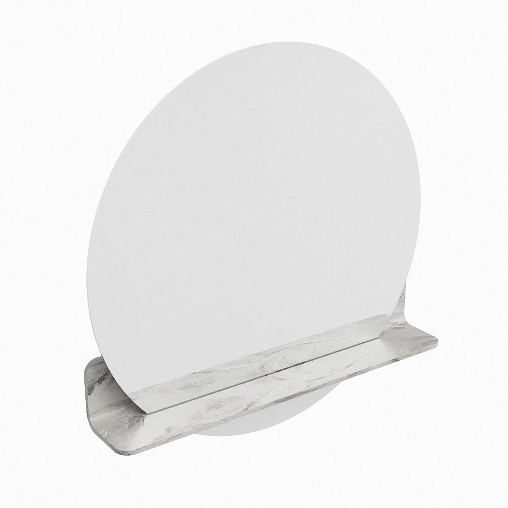 Mondiaz Spot spiegel rond Ø70cm met planchet glace