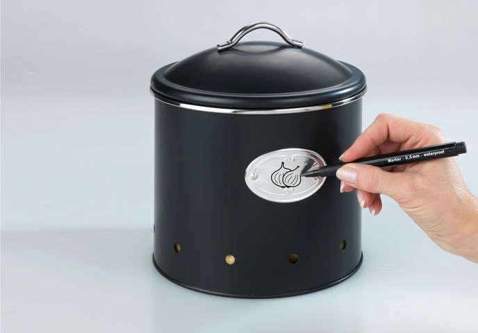 WENKO Vorratsdose »Modell Nero« 1 Stk. tlg. luftdurchlässige Dose im Retro-Design, ideal für Zwiebeln & Kartoffeln