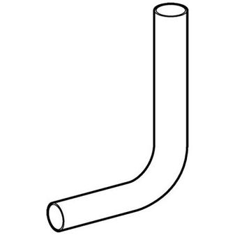 Geberit spoelbocht 90° met sprong naar rechts 28x21cm Ø50x44mm alpien wit