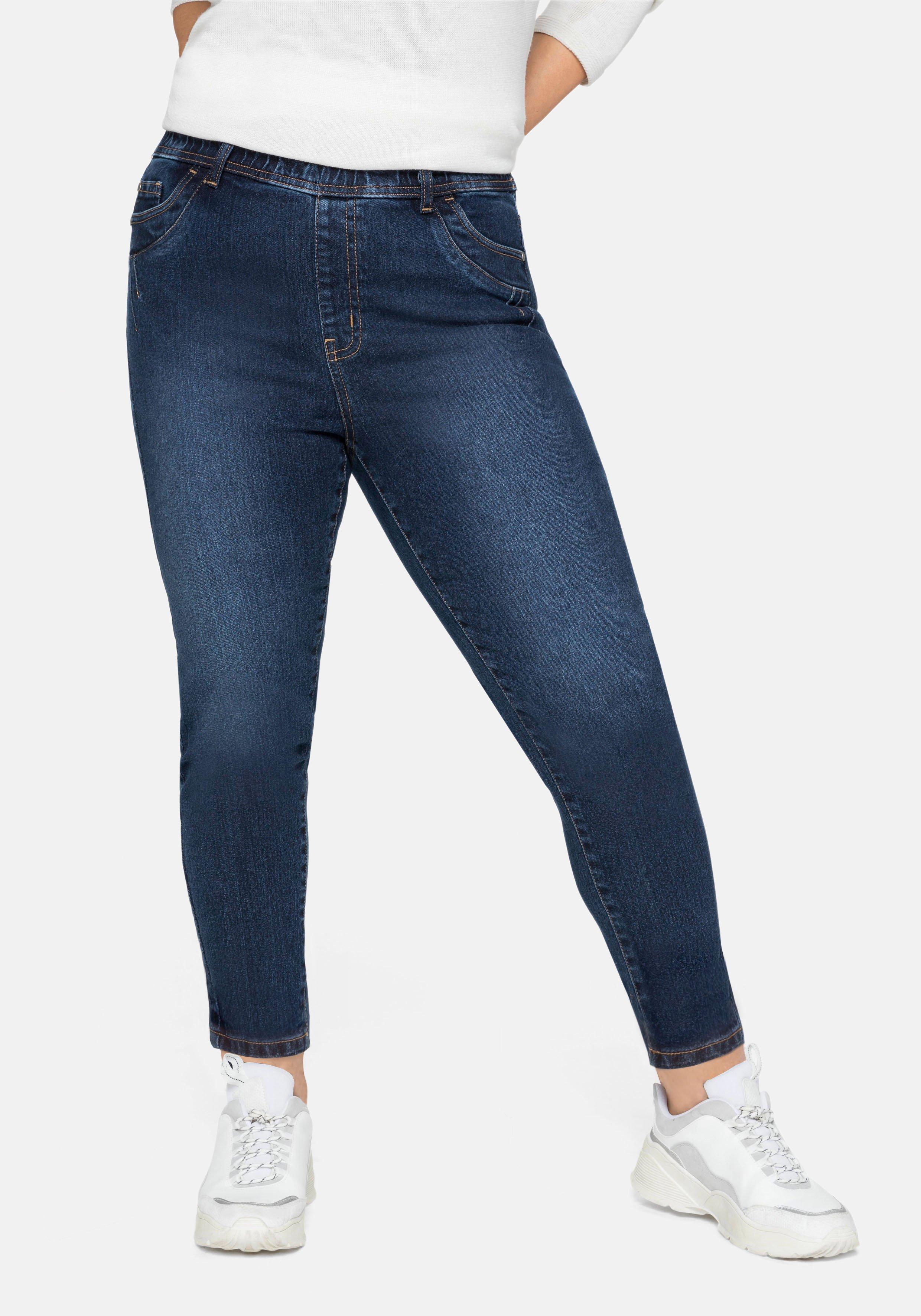 Jeggings mit Gummibund und Gürtelschlaufen