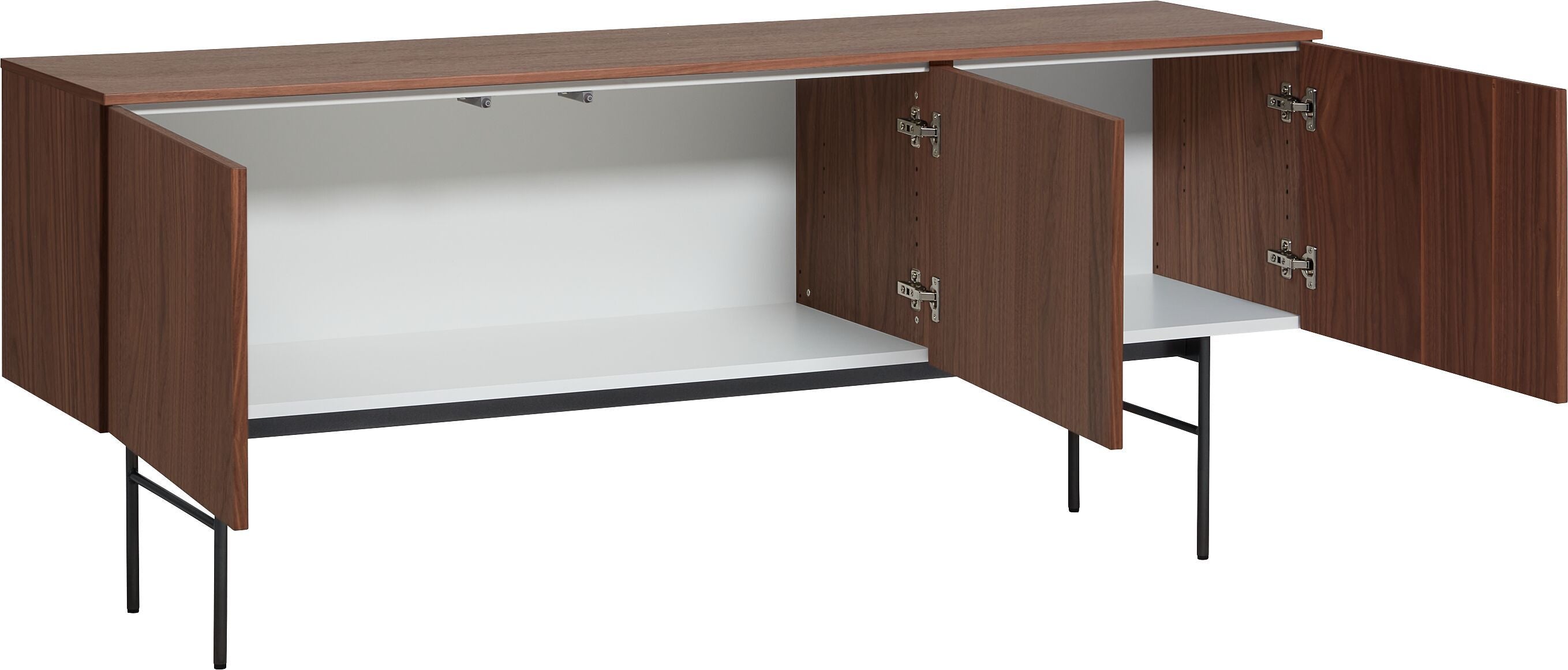 TILL Lowboard - Nussbaum / B: 168.0 cm x T: 41.0 cm x H: 68.0 cm